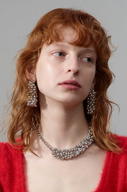 MONDAY EDITION(マンデイエディション) Tiny Ball Bundle Chain Necklace