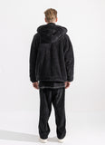 マスノウン(MASSNOUN)   DOUBLE SOFT WOOL SHORT JUMPER MWZPD003-BK