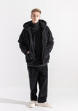 マスノウン(MASSNOUN)   DOUBLE SOFT WOOL SHORT JUMPER MWZPD003-BK