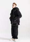 マスノウン(MASSNOUN)   DOUBLE SOFT WOOL SHORT JUMPER MWZPD003-BK