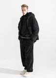 マスノウン(MASSNOUN)   DOUBLE SOFT WOOL SHORT JUMPER MWZPD003-BK