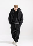 マスノウン(MASSNOUN)   DOUBLE SOFT WOOL SHORT JUMPER MWZPD003-BK