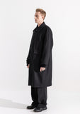 マスノウン(MASSNOUN)  THREE WEBPOCKET BALMACAAN WOOL COAT MWZCT003-BK