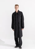 マスノウン(MASSNOUN)  THREE WEBPOCKET BALMACAAN WOOL COAT MWZCT003-BK