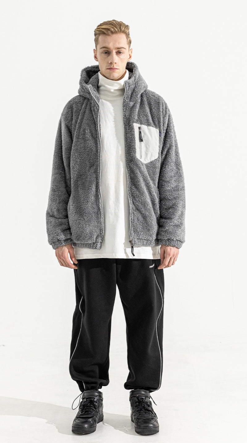 マスノウン(MASSNOUN)   TURTLE DOUBLE SOFT WOOL SHORT JUMPER MWZPD004-GY
