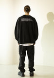 マスノウン(MASSNOUN)  SAFETY IGNORANCE OVERSIZED HEAVY CREWNECK MFZCR001-BK