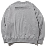 マスノウン(MASSNOUN)  SAFETY IGNORANCE OVERSIZED HEAVY CREWNECK MFZCR001-GY