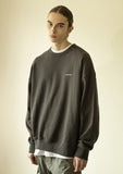マスノウン(MASSNOUN)   SAFETY IGNORANCE OVERSIZED HEAVY CREWNECK MFZCR001-DG