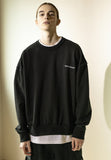 マスノウン(MASSNOUN)  REVERSE OVERSIZED HEAVY CREWNECK MFZCR002-BK