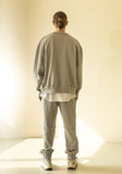 マスノウン(MASSNOUN)   REVERSE OVERSIZED HEAVY CREWNECK MFZCR002-GY