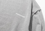 マスノウン(MASSNOUN)   REVERSE OVERSIZED HEAVY CREWNECK MFZCR002-GY