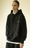 マスノウン(MASSNOUN)  REVERSE OVERSIZED HEAVY HOODY MFZHD002-BK