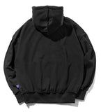 マスノウン(MASSNOUN)  REVERSE OVERSIZED HEAVY HOODY MFZHD002-BK