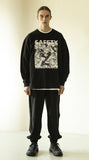 マスノウン(MASSNOUN)  SAFETY IGNORANCE OVERSIZED LONG SLEEVES MFZLS001-BK