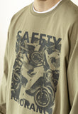 マスノウン(MASSNOUN)  SAFETY IGNORANCE OVERSIZED LONG SLEEVES MFZLS001-KK