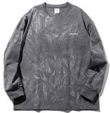 マスノウン(MASSNOUN)  TIE-DYE OVERSIZED LONG SLEEVES MFZLS002-BK