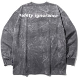 マスノウン(MASSNOUN)  TIE-DYE OVERSIZED LONG SLEEVES MFZLS002-BK