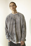マスノウン(MASSNOUN)  TIE-DYE OVERSIZED LONG SLEEVES MFZLS002-GY