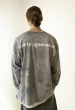 マスノウン(MASSNOUN)  TIE-DYE OVERSIZED LONG SLEEVES MFZLS002-GY