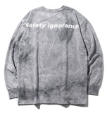 マスノウン(MASSNOUN)  TIE-DYE OVERSIZED LONG SLEEVES MFZLS002-GY