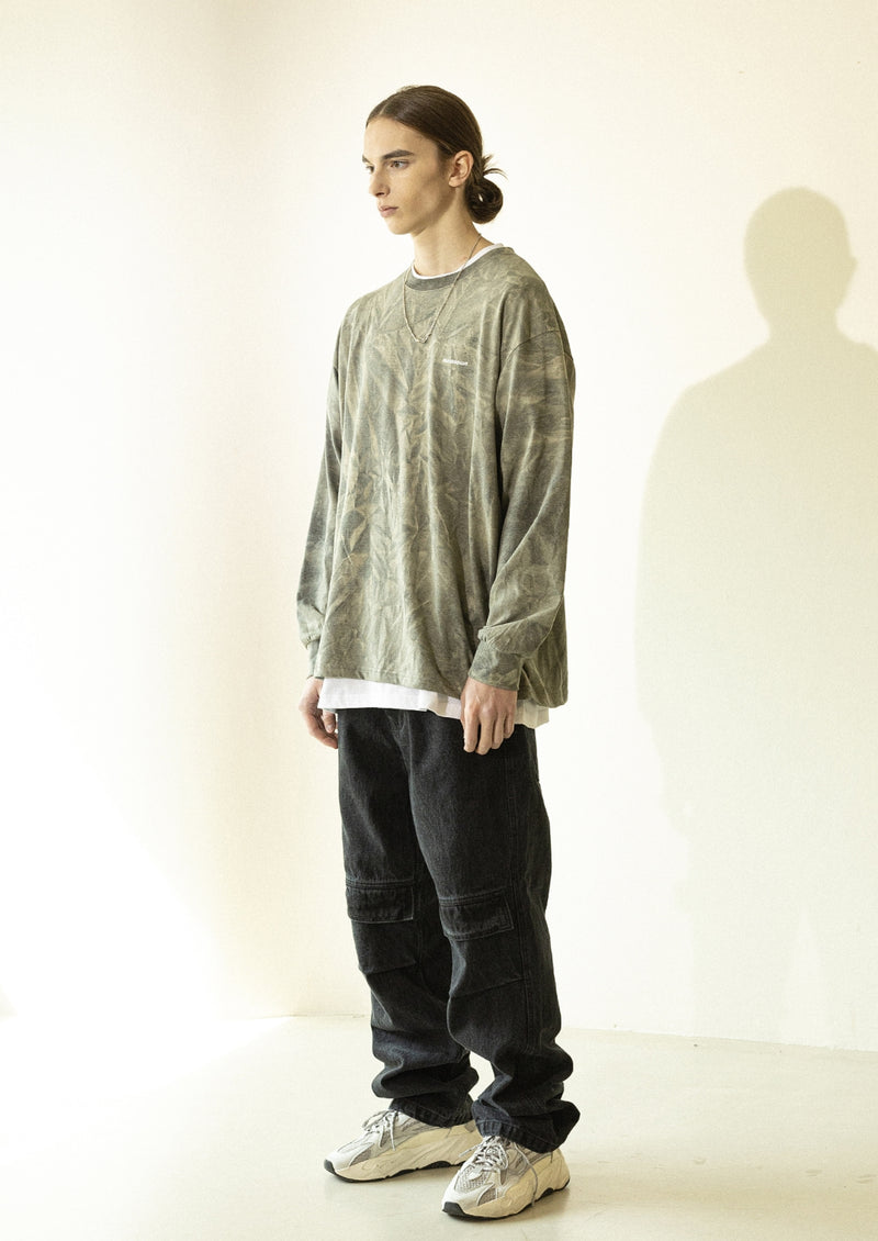 マスノウン(MASSNOUN)  TIE-DYE OVERSIZED LONG SLEEVES MFZLS002-KK