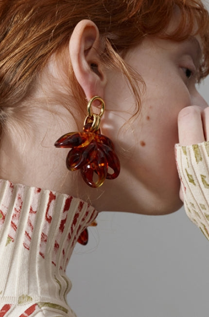 MONDAY EDITION(マンデイエディション) Full Bloom Dahlia Earrings