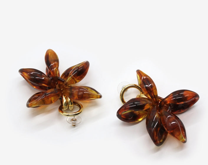 MONDAY EDITION(マンデイエディション) Full Bloom Dahlia Earrings