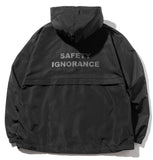 マスノウン(MASSNOUN)   TSAFETY IGNORANCE ANORAK HOODY MFZHD003-BK