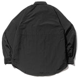マスノウン(MASSNOUN)   ZIPPER POCKET OVERSIZED SHIRTS MFZST001-BK