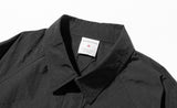 マスノウン(MASSNOUN)   ZIPPER POCKET OVERSIZED SHIRTS MFZST001-BK
