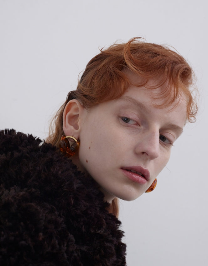 MONDAY EDITION(マンデイエディション) Piece of Dahlia Earrings