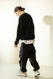 マスノウン(MASSNOUN) THUMB HALL WOOL KNIT MFZNT001-BK
