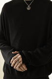 マスノウン(MASSNOUN) THUMB HALL WOOL KNIT MFZNT001-BK