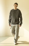 マスノウン(MASSNOUN)  THUMB HALL WOOL KNIT MFZNT001-GY