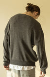 マスノウン(MASSNOUN)  THUMB HALL WOOL KNIT MFZNT001-GY