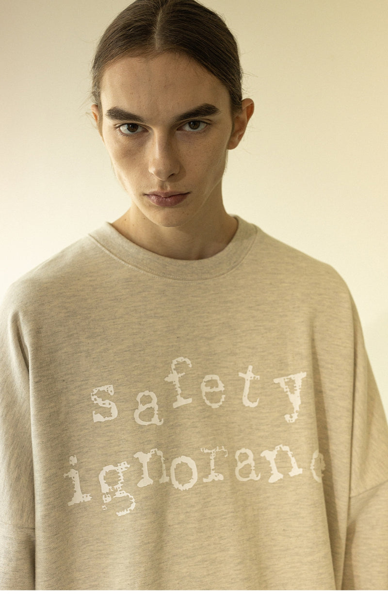 マスノウン(MASSNOUN) INSIGHT OVERSIZED HEAVY CREWNECK MWZCR001-OT
