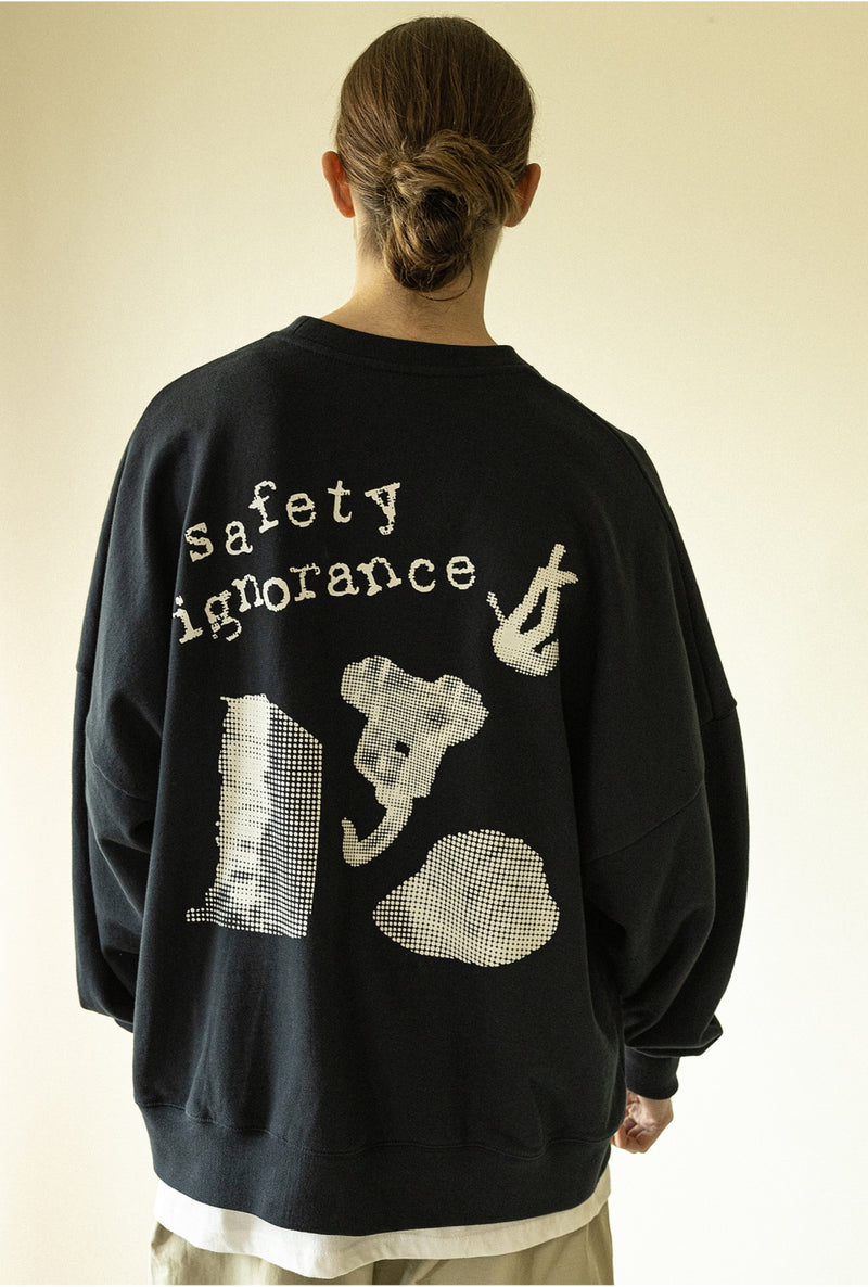 マスノウン(MASSNOUN) INSIGHT OVERSIZED HEAVY CREWNECK MWZCR001-NV