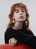 MONDAY EDITION(マンデイエディション) Lilium Bundle Unbalance Earrings