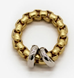 MONDAY EDITION(マンデイエディション)  Twin Hoop Moving Ring