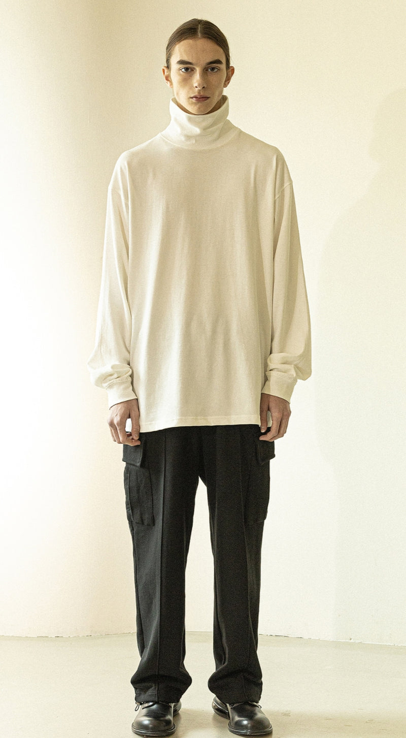 マスノウン(MASSNOUN)   STITCH TURTLE LONG SLEEVES MWZLS001-WT