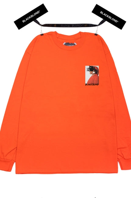 ブラックブロンド(BLACKBLOND)  BBD Crushed Era Long Sleeve Tee (Orange)