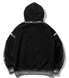 マスノウン(MASSNOUN)   HARD SPRINKLE OVERSIZED HOODIE MWZHD003-BK