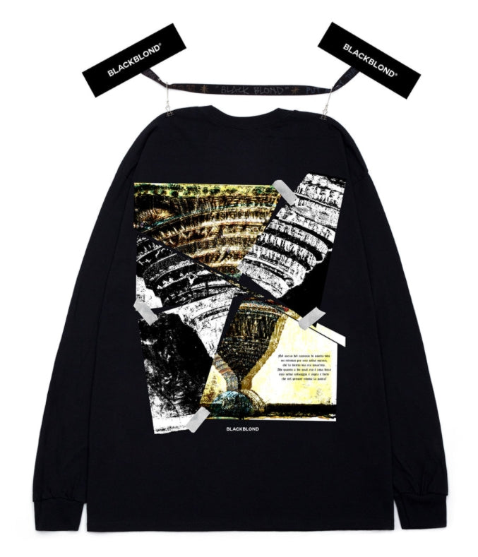 ブラックブロンド(BLACKBLOND)  BBD Crushed Era Long Sleeve Tee (Black)