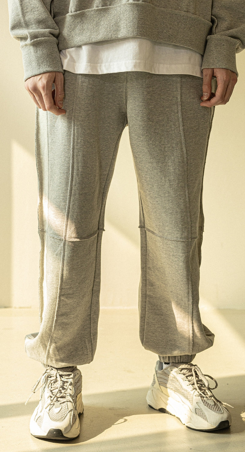 マスノウン(MASSNOUN)    REVERSE TRAINING PANTS HEAVY MFZTP003-GY