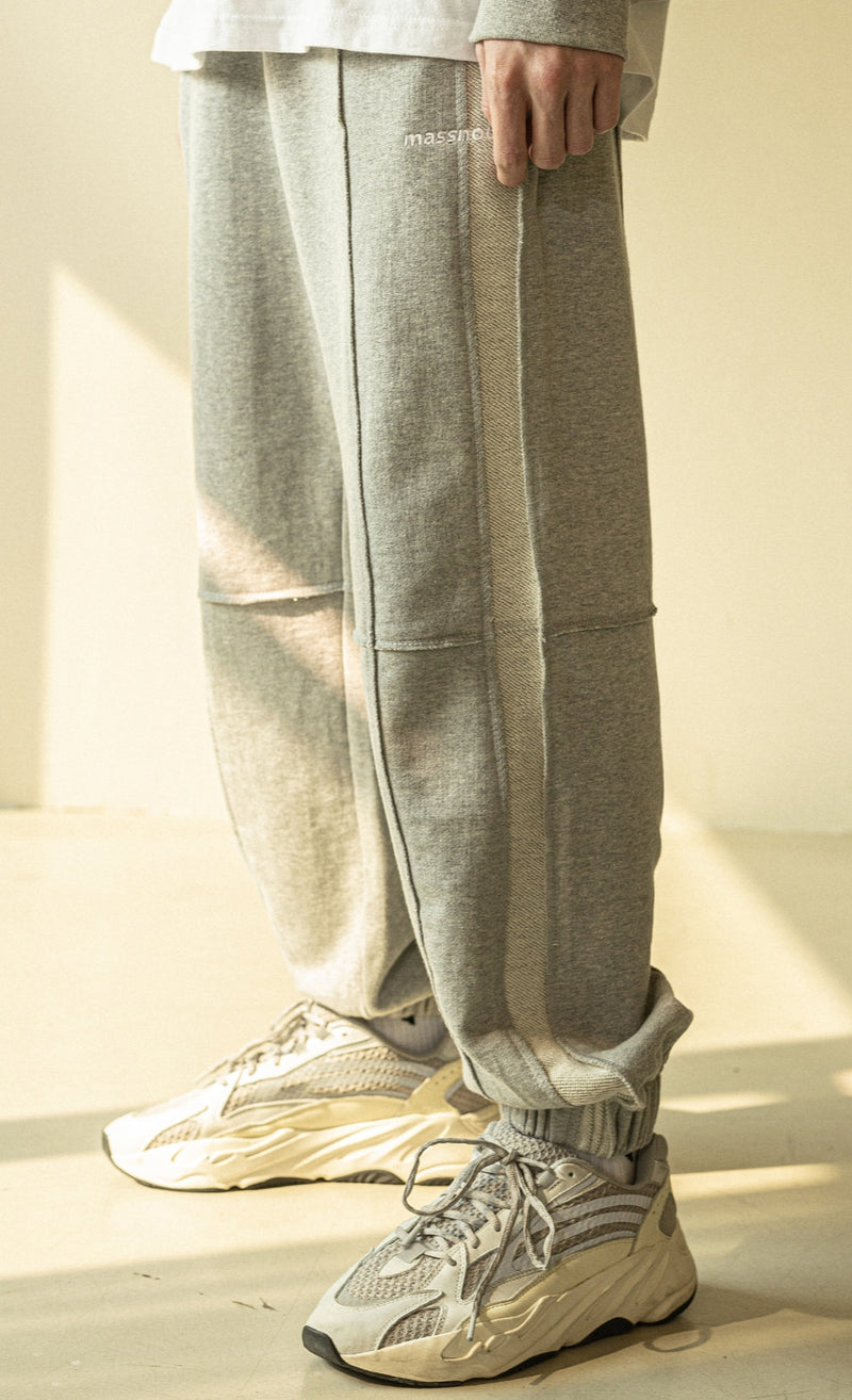 マスノウン(MASSNOUN)    REVERSE TRAINING PANTS HEAVY MFZTP003-GY