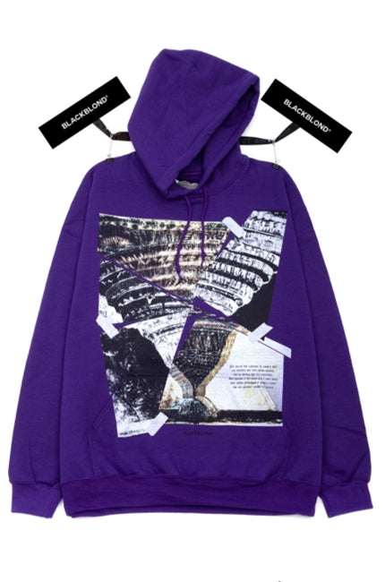 ブラックブロンド(BLACKBLOND)  BBD Crushed Era Hoodie (Purple)
