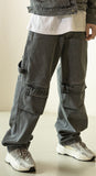 マスノウン(MASSNOUN)   FAKE POCKET DENIM PANTS MFZJP001-GY