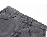 マスノウン(MASSNOUN)   FAKE POCKET DENIM PANTS MFZJP001-GY