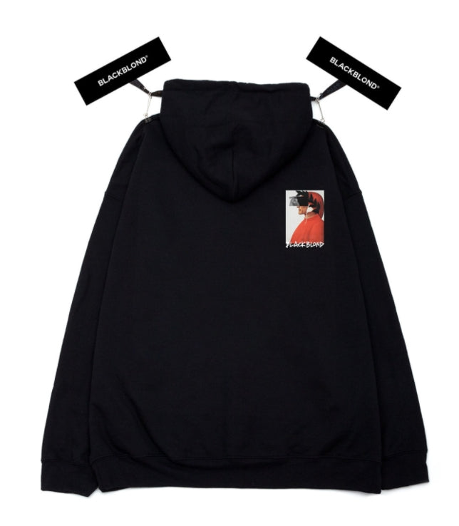 ブラックブロンド(BLACKBLOND)  BBD Crushed Era Hoodie (Black)