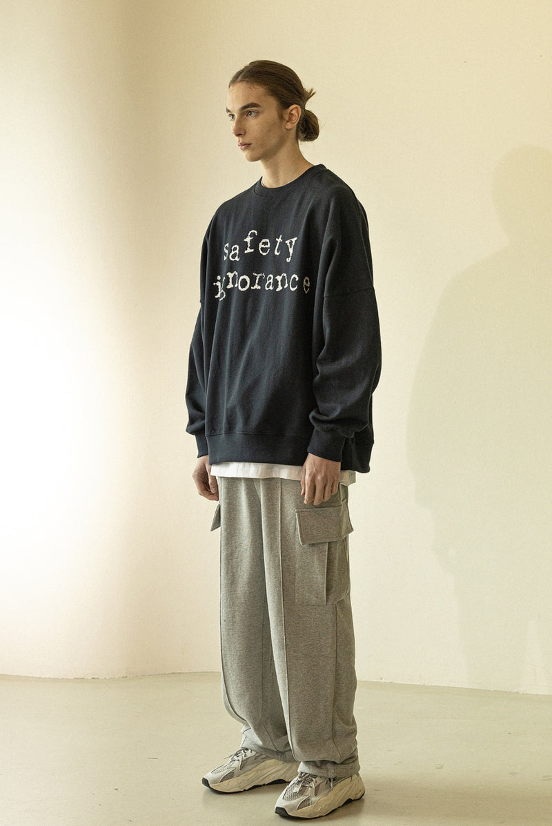 マスノウン(MASSNOUN)   STRING HEAVY TRAINING PANTS MWZTP002-GY